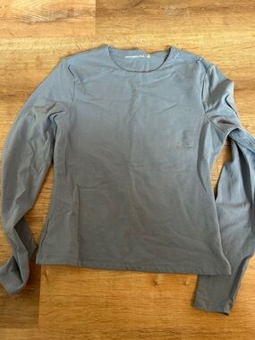 Abercrombie & Fitch Long Sleeve Tee - Slate Blue